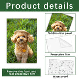 10 Pcs Sublimation Metal Photo Blanks 8"X12" X0.45mm Aluminum Photo Sign Blank Photo Metal Wall sublimation Poster Frame Blanks GEKIXUTP