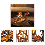 3D Wooden Animals Carving LED Night Light, Dragon Decor Wood Carved Lamp Cabin Statues Rustic Figurines Wall Hanging Sculpture Silhouette Ornament for Living Room Bedroom Home Room for Birthday Gifts FNYDOX