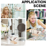 NBEADS Wooden Watch Display Stand, T-Bar Bracelet Holder Faux Suede Jewelry Organizer Holder Removable Bangle Pendants Anklet Tower Rack for Home Use, Retail Display Selling Gainsboro, 7.6x1.9x3.5inch NBEADS