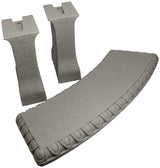 EMSCO Group Garden Bench – Natural Granite Appearance – Made of Resin – Lightweight – 12” Height Emsco Group