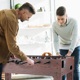 VEVOR Foosball Table, 55 inch Standard Size Foosball Table, Indoor Full Size Foosball Table for Home, Family, and Game Room, Soccer with Foosball Table Set, Includes 4 Balls and 2 Cup Holders VEVOR