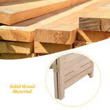 Bonnlo Wood Room Divider Privacy Screen, 5.9 Ft Tall Folding Partition Wall Divider, Indoor Freestanding Hinged Space Separator (Natural, 6 Panel) Bonnlo