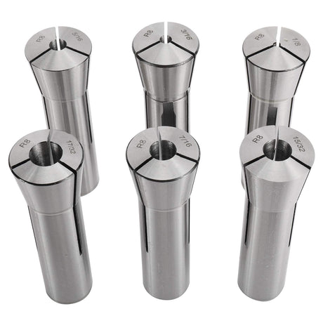 BTSHUB 23pc 1/16-3/4 inches Precision R8 Collets Set Mill Chuck Holder Hardened T.I.R. 0.0006" Lathe BTSHUB