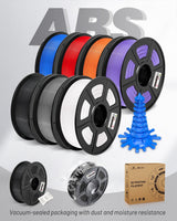 COLIDO ABS Filament 1.75mm,High Abrasion and Heat Resistance,no Clogging,Neat Winding,3D Printer Filament 1kg Spool (2.2lbs),Dimensional Accuracy +/- 0.02mm, Suitable for Most 3D Printers.(1-Black CoLiDo