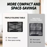 WildFinder Folding Gril Table, 4x2 FT Camping Table with Mesh Desktop,Height Adjustable Folding Grill Table with Mesh Bag,Portable Outdoor for Picnic,Camping,BBQ,Beach(Black) WildFinder