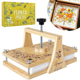 Happinit Large Flower Press Kit - 6 Layers 11" x7" Even Pressure for DIY Arts, Pressing for Adults, Dried Plant Preservation for Craft Lovers Happinit