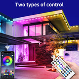 Yocrostar 200ft Permanent Outdoor Light,RGB Eaves Lights with App Control Remote,DIY IP67 Waterproof led Lights,Outside Light for House,Halloween,Roof,Garden,Christmas Decorations Yocrostar