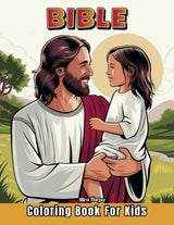 Bible Coloring Book Kids: Verses and Biblical Stories for Children from the Old & New Testament, Christian Activities for Sunday School WoodArtSupply