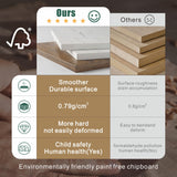 Lareth L Shaped Desk with Monitor Stand Farmhouse Computer Desk with Led Light and Power Outlet, Executive Desk for Home Office Room Workstation with File Cabinet for Working Gaming, Antique White Lareth