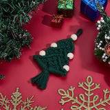ACRNIGHEET 4 Sets DIY Macrame Christmas Tree Kit, Christmas Tree Macrame with Tassels Ornament Kit, Craft Kits for Adults Beginners with Step by Step Tutorial Instruction ACRNIGHEET