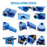 3D Printer Extruder for Ender 3 Dual Gear Filament Bowden Extruder, Aluminum Drive Feeder Upgrade Kit,Compatible with Creality Cr-10s Cr10s Pro Ender-3 Ender 3pro Ender 5 (Dual Gear Extruder) Xirbbo