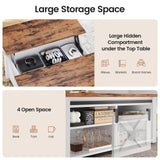 SEDETA 31.5" Lift Top Coffee Table with Storage, Square Coffee Table for Living Room, Farmhouse Coffee Table with Large Hidden Storage Compartment and Adjustable Shelves, White SEDETA