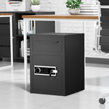 YITAHOME Safe with Drop Slot, 2.5 Cubic Feet Depository Drop Safes with Electronic Code Lock, Drop Safe for Business with Fireproof Document Bag, Deposit Cash Drop Box for Home Office Hotel YITAHOME