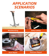 DIFFLIFE 40-Piece Tool Set - General Household Hand Tool Kit with Plastic Toolbox Storage Case… DIFFLIFE