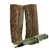 Texas Deer Antler Pen Blanks (2-PACK) Pen Blanks for Woodturning - Easy to Drill & Pro Quality for use on Lathes Deer Valley Dog Chews Deer Antlers