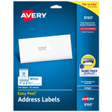Avery Easy Peel Printable Address Labels with Sure Feed, 1" x 2-5/8", White, 750 Blank Mailing Labels (08160) AVERY