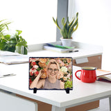 Daomong Sublimation Blank Slate Rock Stone Photo Frame 2 Pieces DIY Heat Transfer Picture Frame with Display Holder Personalized Decoration Photo Frame for Heat Press Machine,7.9 x 11.8 Inch Daomong