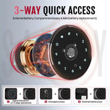 12-15 Gun Safe, Gun Safe for Rifles and Pistols, Large Fingerprint Rifle Safe, Biometric Safe and Password Lock, Gun Cabinet for Home with 4 Handgun Pockets, Free Diy Back Panel KAER