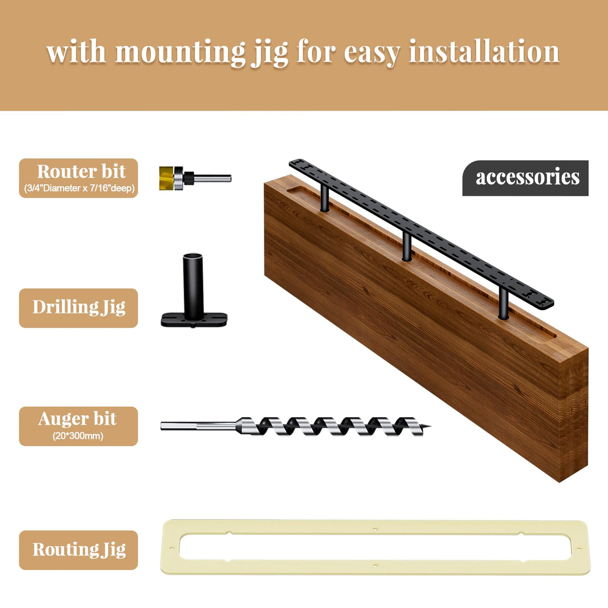 Craftersmark 2pcs Floating Shelf Hardware Heavy Duty Hidden Shelf Brackets Support,Wall Mounting Invisible Floating Shelves Bracket (34" x 6" x 1.5") Craftersmark