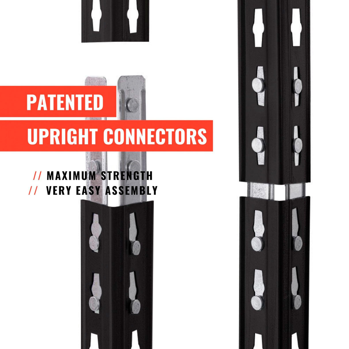 AR Shelving 2400-Lb. Capacity, 71in.H x 60in.W x 18in.D Rivet Shelving Unit, Or Assemble as 2 Benches, Ea. 35 1/2in.H x 120in.L x 18in.D, Matte Dark Gray, Model# Garage 60/18 600 Lbs. AR Shelving