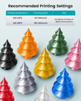 SUNLU Silk PLA+ Filament 1.75mm 2025 Upgrade Spool Compatible with Bambulab Refill Filament, 1kg(2.2lbs) PLA 3D Printer Filament, 1.75mm Dimensional Accuracy +/- 0.02mm, Silver YOOPAI