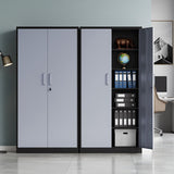 MIIIKO Metal Storage Cabinet with 6 Tier Shelves and Locking Doors, 72" x 36" x 18" Steel Garage Storage Cabinets for Home, Garage, Pantry Workshop Warehouse… MIIIKO