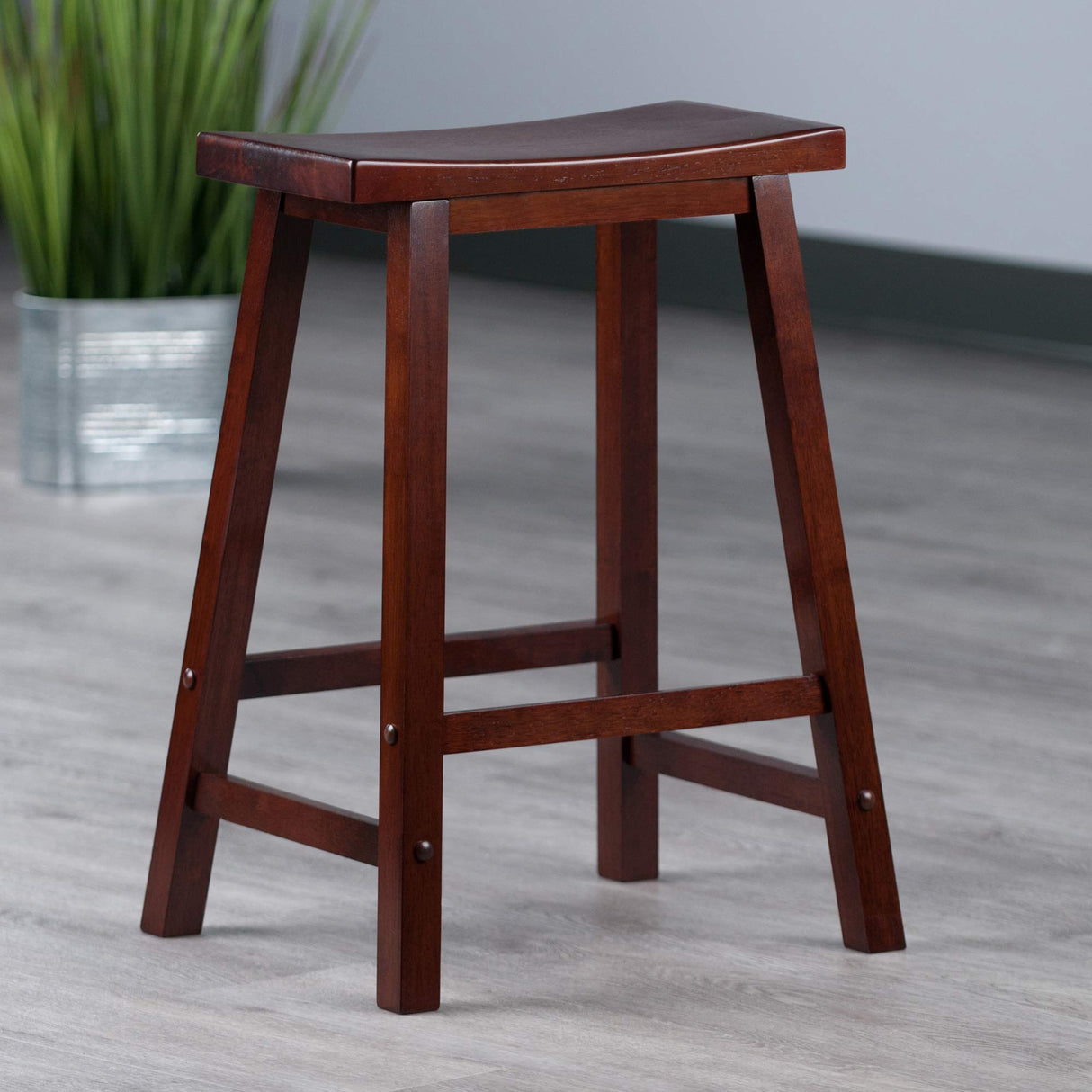 Winsome 94084 Satori Stool, 24", Walnut Winsome