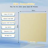 3D Printer Platform Double Sided Textured PEI Sheet Build Pate Honeycomb-Shaped Spring Steel Flexible Removable 3D Printer Bed for Creality CR-10/10S/Anet A8/E12/Artillery SW-X1/X2 310x310 mm Jusnboir