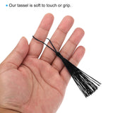 PATIKIL 4.72" x 1.3" Blank Metal Bookmark, 10 Pack Heat Transfer Rectangle Book Marks Page Markers Tassel for Women Book Lover DIY Project Gift, Black PATIKIL