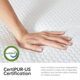 VFD 6 Inch Twin Memory Foam Mattress - Medium Firm Feel - Gel Infusion - Memory Foam Infused with Removable Cover- No Fiberglass - Breathable - CertiPur Certified VFD