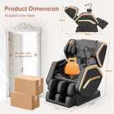 NAGLIFOR Massage Chair Full Body, Zero Gravity Massage Chair with Heating, 8 Airbags, 14 Fixed Rollers, Foot Massage, Bluetooth Speaker, Touch Remote Control, Nightlights for Family and Friends NAGLIFOR