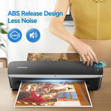 13 inch 4-Roller Laminator Machine, 3-10 Mil 60-Second Warm-up A3 Commercial Laminating Machine with 50 Sheets, LOTHANEK Heavy Duty Thermal Machine for Home, School Office Teacher Use LOTHANEK