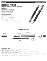 Penn State Industries PKRB1000SS Rollester Rollerball Pen Kit Starter Package Woodturning Project Penn State Industries