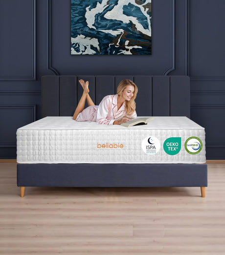 Full Mattress, 14 Inch Hybrid Full XL Mattress in a Box with Gel Memory Foam & Individually Pocket Springs, Medium Firm for Pressure Relief, Motion Isolation, Back Pain Relief CertiPUR-US Certified bellable