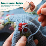 Bupete Large Eye Blunt Needles, 5 Sizes Sewing Needles, Metal Yarn Needles, Embroidery Needles for Hand Sewing for Knitting Sewing Crochet Bupete