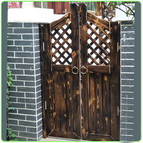 Swinging Cafe Doors,Retro Cowboy Bar Saloon Door,Louvered Solid Wood Handmad Gate for Counter Partition Patio Garden Entrance Decoration,Auto Close Stainless Steel Hinges,Custom (W 41in x H 39in) NIANXINN