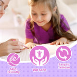 GIRLINK Nail Kit for Girls Ages 6-12, Girl Nail Kit with Dryer/Peel-able Nail Polish/Rings/Bracelet/Nail Sticker/Nail Sticker/Glitter Powder/ Nail File/Toe Separator GIRLINK