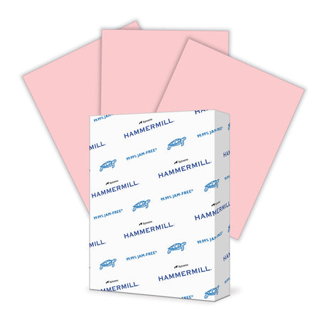 Hammermill Colored Paper, 20lb Pink Printer Paper, 8-1/2 x 11- 1 Ream (500 Sheets) - Made in the USA, Pastel Paper, 103382R Hammermill