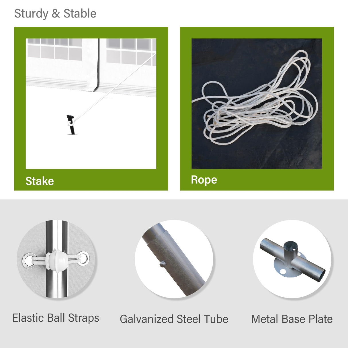 HERA'S PALACE 20'x 40' Outdoor Tents for Parties, Large Canopy Tent with 14 Removable Sidewalls, Heavy Duty Party Tent for Graduation, Wedding and Birthday (White) HERA'S PALACE