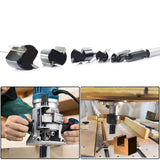 6Pcs Straight Router Bit Set 1/4 Shank, Double Flute Straight Bit Dado Straight Cut Router Bit, Cut Dia 3/4", 5/8", 1/2", 3/8", 5/16", 1/4", Straight Router Bit for Woodworking Groove by SICWOOD SICWOOD