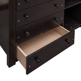 Harper & Bright Designs Twin Over Full Bunk Bed with Storage and Removable Lower Bed in Espresso Harper & Bright Designs