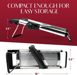 Gramercy Adjustable Mandoline Food Slicer, Mandoline Slicer for Kitchen, Mandolin, Potato, Tomato, Carrot, Vegetable, Fruit and Onion Cutter - Stainless Steel - INCLUDING 1 Pair Cut-Resistant Gloves Gramercy Kitchen Company