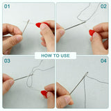 FIVEIZERO 80/40 PCS Large Eye Sewing Needles, 7 Sizes Sewing Sharp Needles, Leather Needle Embroidery Thread Needle, Stainless Steel Yarn Knitting Needles with Threaders for Handsewing Art Crafts CJ FIVEIZERO