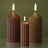 2 Pack Stripe Cylinder Pillar Spiral Candle Resin Mold - Resin Casting Silicone Molds for Home Decor & Candle Making Wave Spiral Mold ESEENS