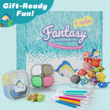 Air Dry Modeling Clay for Kids - Ocean Adventure, 12 Boxes Clay Kit with 9 Tools & Tutorials, Soft DIY Craft Kit for Art Projects, Creative Gift for Boys & Girls Ages 3+ Dufvrpe