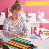 60 Pieces Solid Cotton Quilting Fabric Color Bundles Fabric Quilt Solid Quilting Squares Patchwork Sewing Craft Precut Scrap for DIY Crafts(4 x 4 Inch) Buryeah