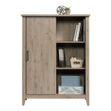 Sauder® Summit Station 52" H Bookcase with Sliding Door, Laurel Oak Sauder