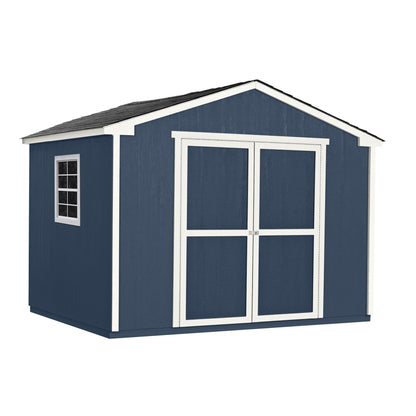 Handy Home Products Charleston Value Gable 10x8 Do-It-Yourself Wooden Storage Shed - WoodArtSupply