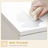 PawHut Dog Crate Furniture with Soft Water-Resistant Cushion, Dog Kennel End Table with Drawer, Puppy Crate for Small Dogs Indoor with 2 Doors, White PawHut