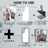 FOQENCCI 5 Piece Phone Case for Samsung Galaxy S23 Plus Sublimation Case Blank Printable DIY Custom Phone Case Soft TPU + Hard PC Anti-Slip Anti-Scratch Shockproof Protective Cover for Galaxy S23 Plus FOQENCCI